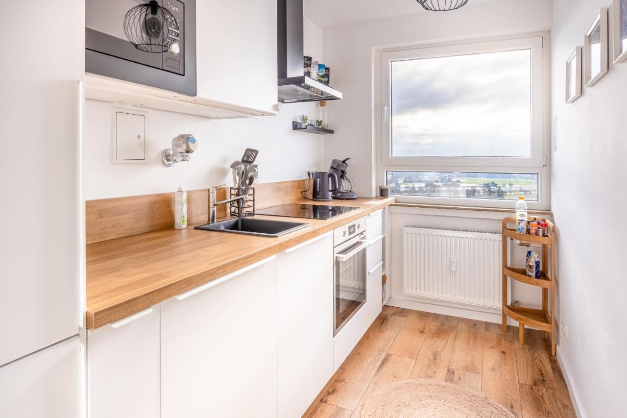 Moderne 2-Zimmer-Wohnung Mit Atemberaubender Skyline Aussicht Auf Frankfurt! Steinbach im Taunus Ngoại thất bức ảnh